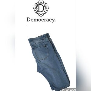 Democracy "Ab" Solution Classic Long Denim Shorts Size 14